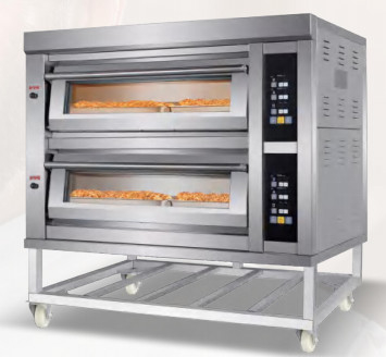 Brot-Kuchen-Pizza 6.6KW des kommerzielles elektrisches Gas-backende Ofen-380v