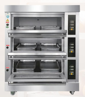 Brot-Kuchen-Pizza 6.6KW des kommerzielles elektrisches Gas-backende Ofen-380v