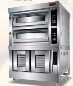 Combination Baking Oven Bread Machines With Proofer Electric 2 In 1 Deck Bread Baking