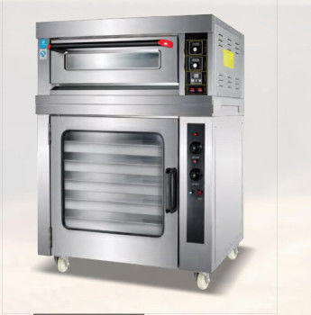 Combination Baking Oven Bread Machines With Proofer Electric 2 In 1 Deck Bread Baking