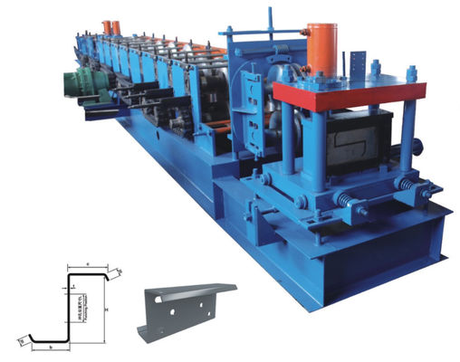 Blaue z-Purlin-Rolle, die Maschine 10m/min für Farbstahl bildet