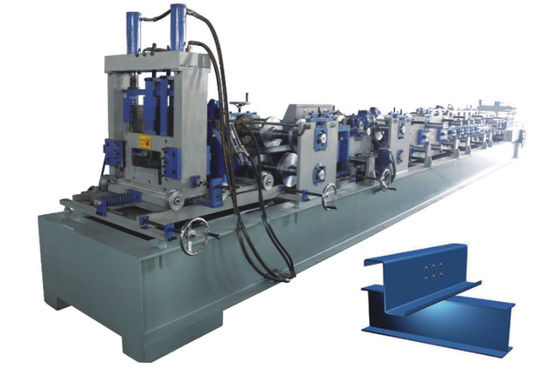 Blaue z-Purlin-Rolle, die Maschine 10m/min für Farbstahl bildet
