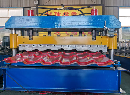 ISO glasierte die Fliesen-Rolle, die hydraulische Führer-Spalte der Maschinen-4m/min bildet