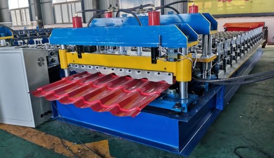 ISO glasierte die Fliesen-Rolle, die hydraulische Führer-Spalte der Maschinen-4m/min bildet