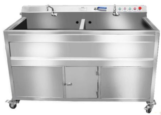 Maschinerie-Doppelt-Behälter Veg-Waschmaschine der Lebensmittelverarbeitungs-SS304