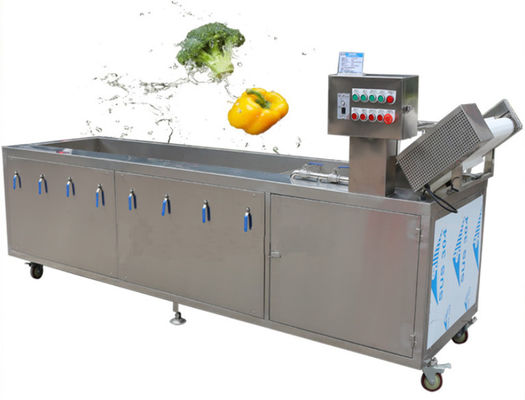 Gemüsewaschmaschine der blasen-800kg/h, 3.2m Industrieobst-Waschmaschine