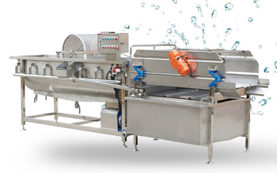 Blasen-Waschmaschine 1500kg/h der Frucht-4.2KW mit Verunreinigungs-Abbau-Gerät