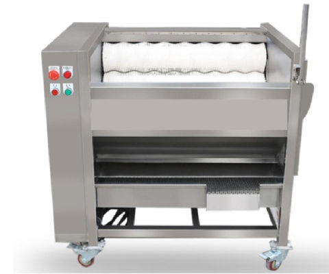 Maschinerie der Lebensmittelverarbeitungs-800kg/h, Bürsten-industrielle Schälmaschine