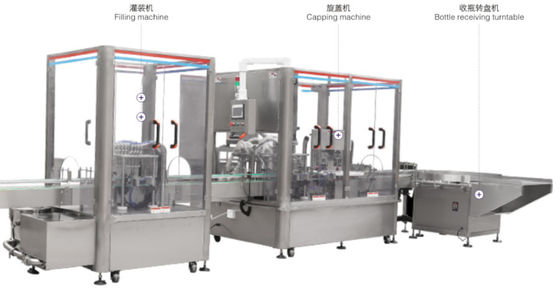 Automatische flüssige Flaschen-Füllmaschine GMP 2500 füllt ab,/Stunde