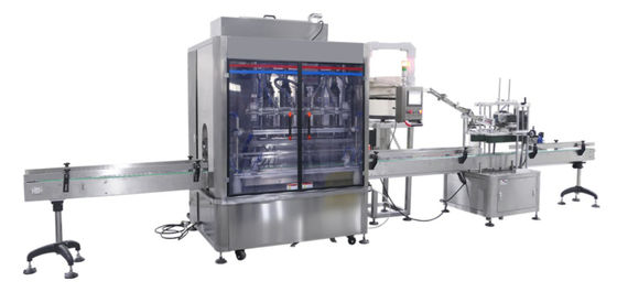 Erdnussöl-automatische Verpackmaschine, Flaschen-füllende Kappen-Maschine des Öl-1800bph