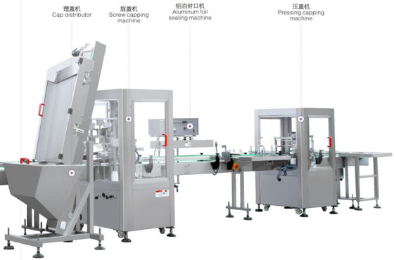 50L automatische füllende Korkenzieher-mit einer Kappe bedeckende Maschine der Verpackungsmaschine-20bph