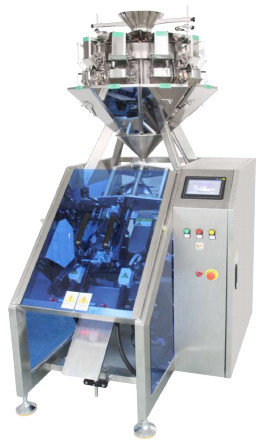 Geneigte Art Weighingand-Verpackungsmaschine einzelner Layerpe-Film 60bags/Minute 2 in 1
