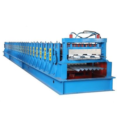 Doppelschicht-Platten-Rolle, die Maschinen-Stahlboden-Plattform 22KW bildet